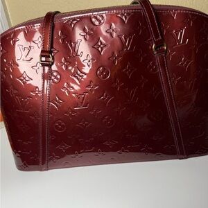 Louis Vuitton Burgundy Vernis Monogram Glossy Tote